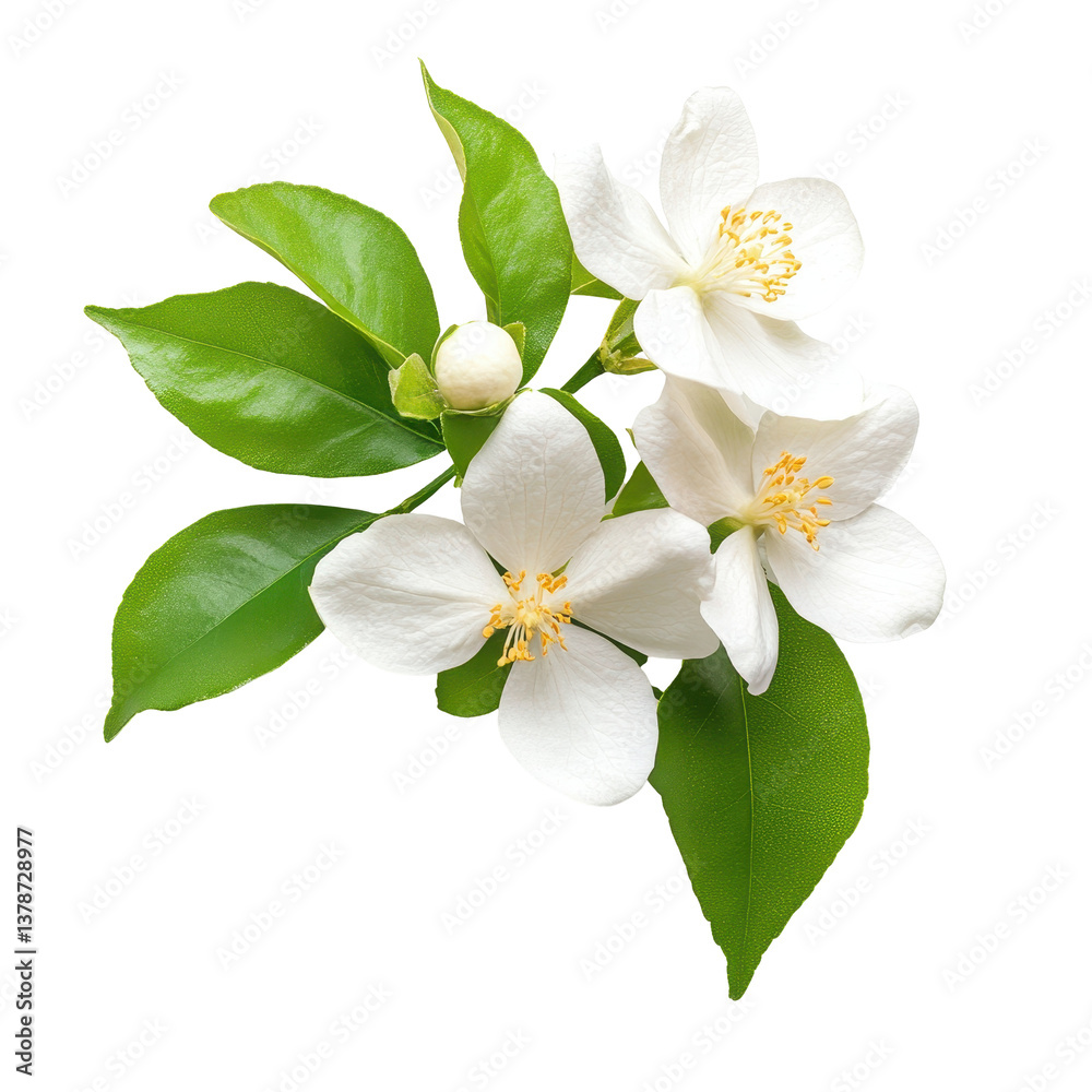 Fototapeta premium Mock Orange isolated on white background