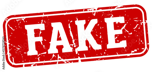 fake rectangular sign. fake stamp