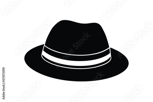 Fedora vector silhouette
