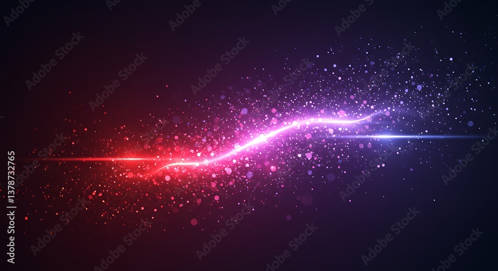 Fototapeta premium Vibrant Abstract Sparkle Art on Transparent Background