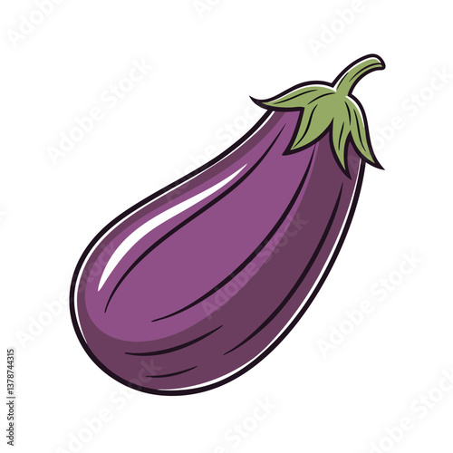 eggplant vector Design, isolated on a white background