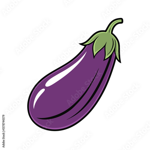 eggplant vector Design, isolated on a white background