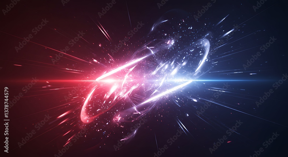 Obraz premium Dynamic Abstract Sparkle Overlay Design