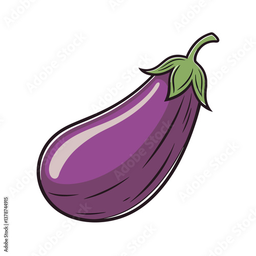 eggplant vector Design, isolated on a white background