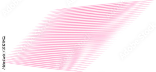 Diagonal parallel neon lines with a 3D optical illusion effect.