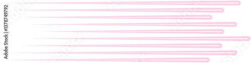 Long parallel neon contour lines transition in thickness, enhancing the sense of movement.