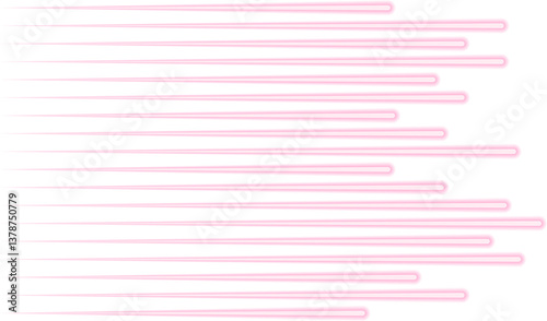 Parallel contour lines that start thin and thicken, with one straight end and the other forming an irregular shape.