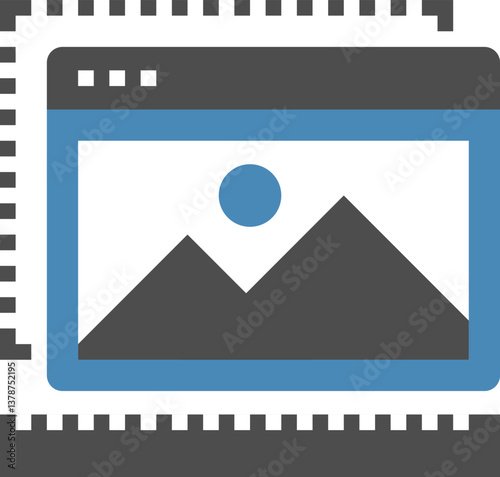 content flat web icon concept