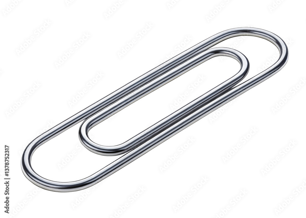 Paper Clip isolated on a transparent background. Paper Clip isolated on a transparent background.
