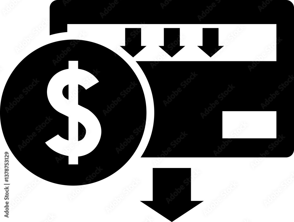Cost reduction. Cost increase icon. Price reduced, discount icon. Low total cost icon image. Cost reduction. Cost increase icon. Price reduced, discount icon. Low total cost icon image.