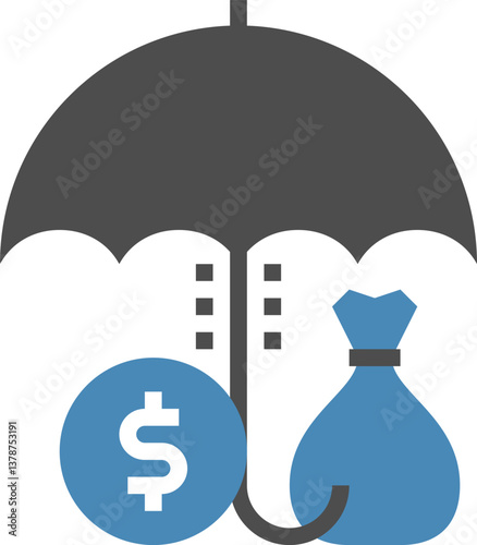 insurance flat web icon concept