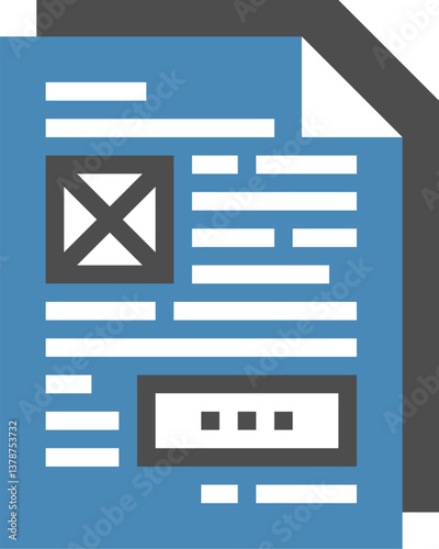 documents flat web icon concept