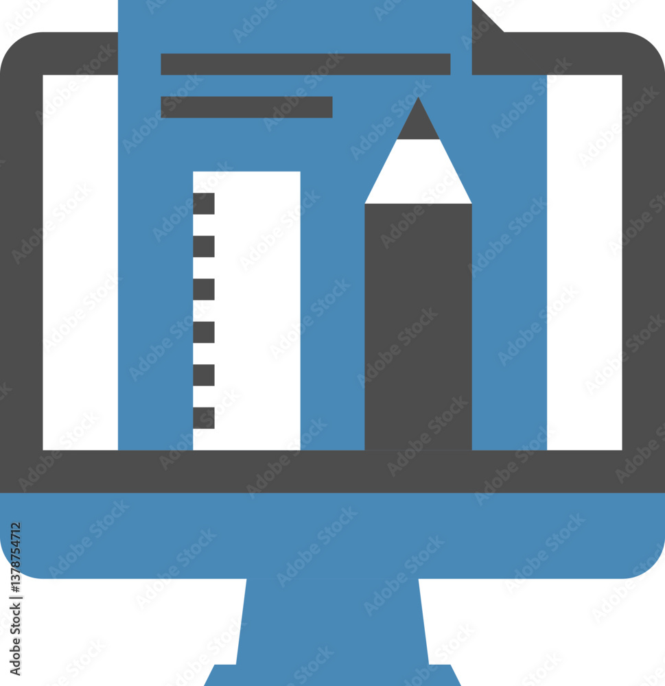 online education flat web icon concept online education flat web icon concept