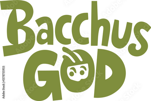 Bacchus God Design.