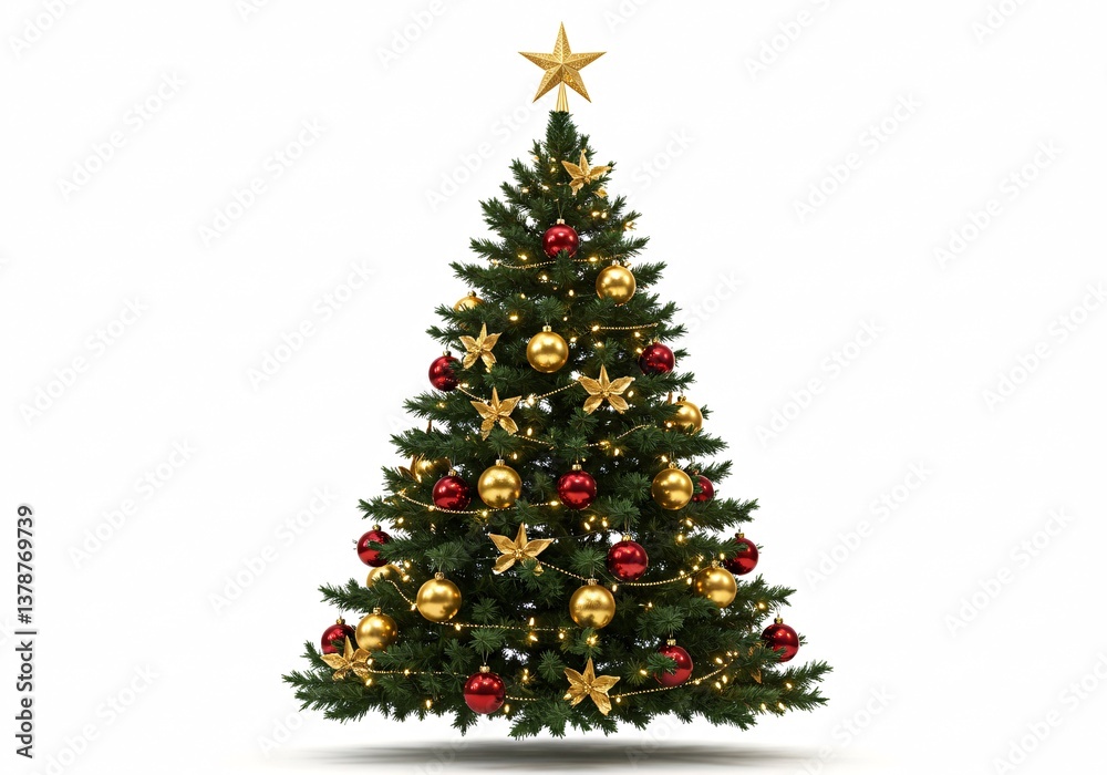 Christmas tree isolated on white Christmas tree isolated on white