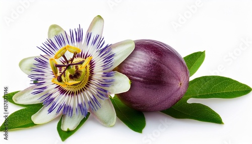 passiflora passionflower isolated from background