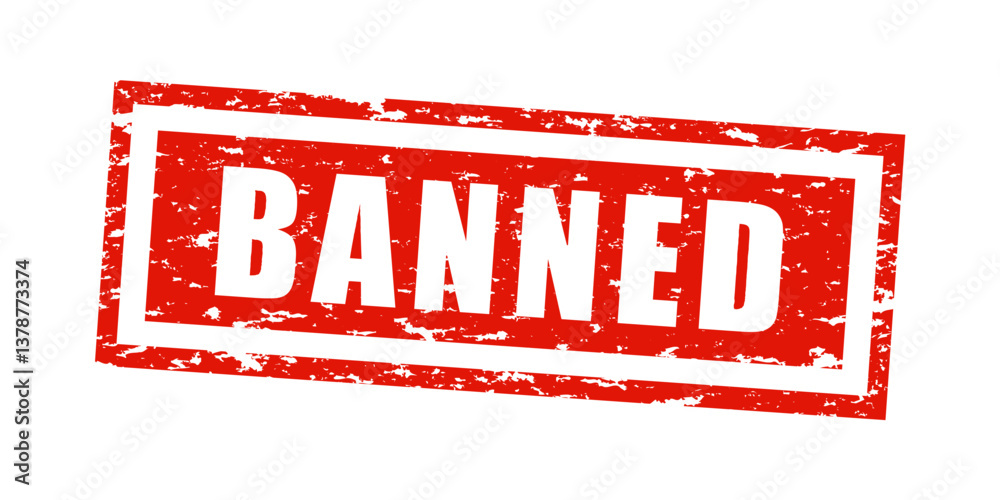 Red distressed rubber stamp with stamped 