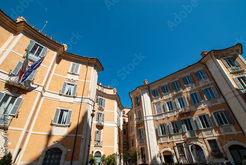 Piazza Sant Ignazio, Roma. Piazza Sant` Ignazio, viewed from the church that goes by the same name, Rome, Italy photo