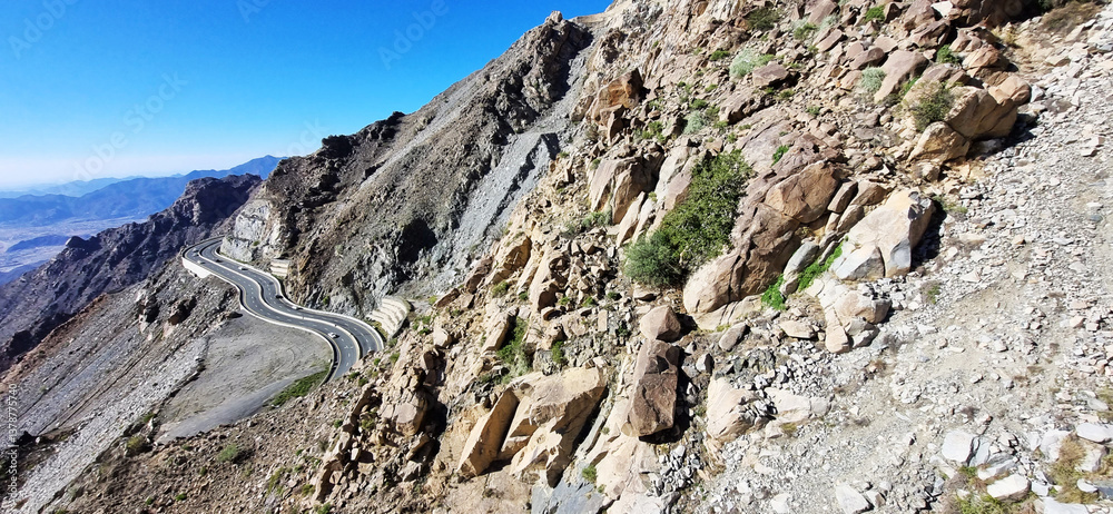 Obraz premium Taif scenery view from Al Hada Cable Car