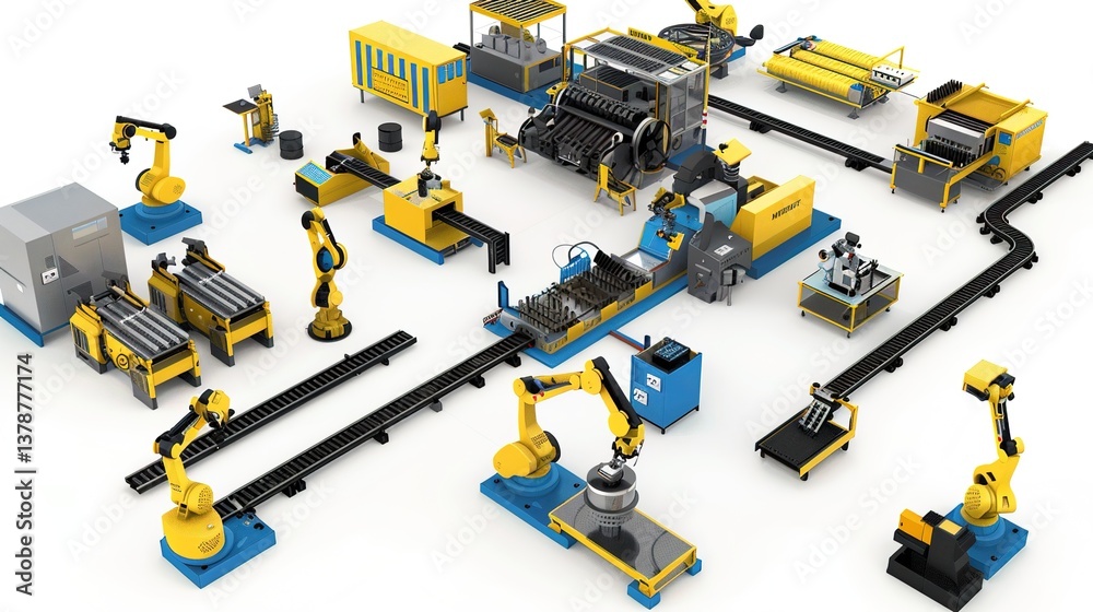 “Automated - Workshop Tech Background: Unveiling Cutting - Edge Innovations, Equipment and Industrial Transformations