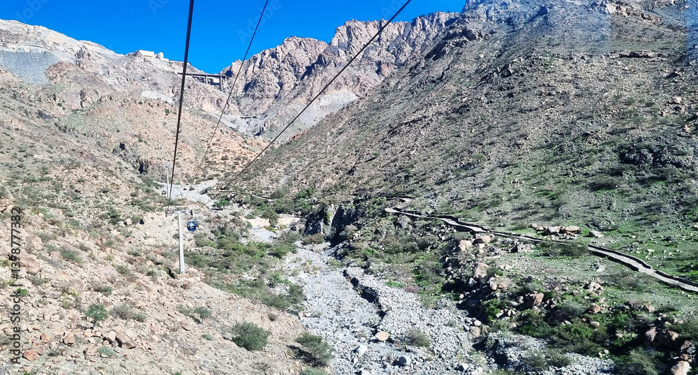 Obraz premium Taif scenery view from Al Hada Cable Car