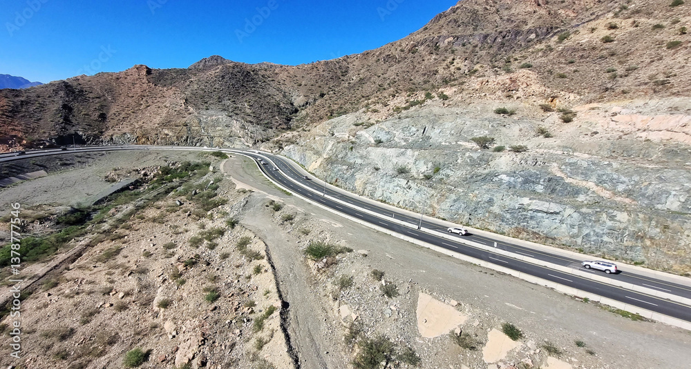 Obraz premium Taif scenery view from Al Hada Cable Car