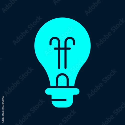 Bulb trendy artwork magnificent abstract vector illustration colorful valuable design