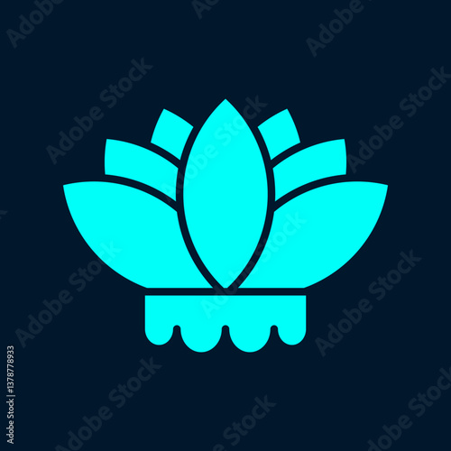 Chinese flower trendy artwork magnificent abstract vector illustration colorful valuable design