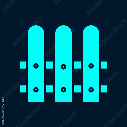 Fence trendy artwork magnificent abstract vector illustration colorful valuable design