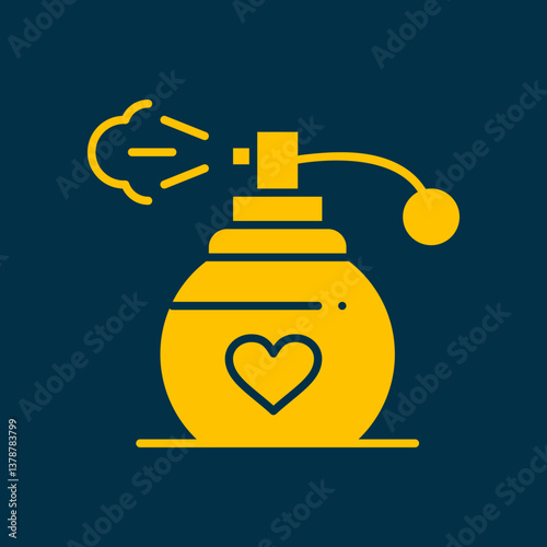 Perfume trendy artwork ravishing abstract vector illustration colorful valuable design