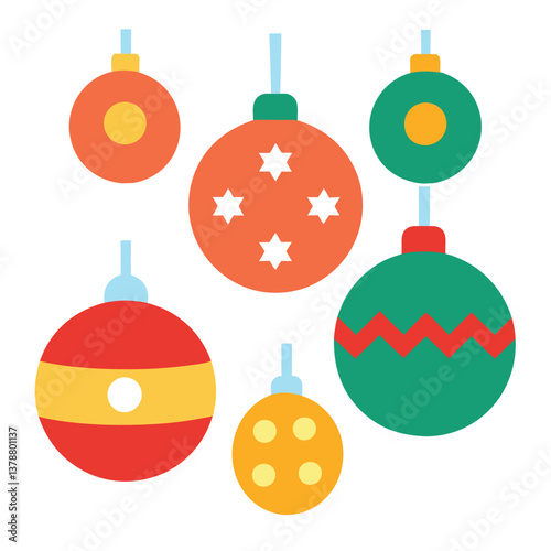 Set of christmas balls
