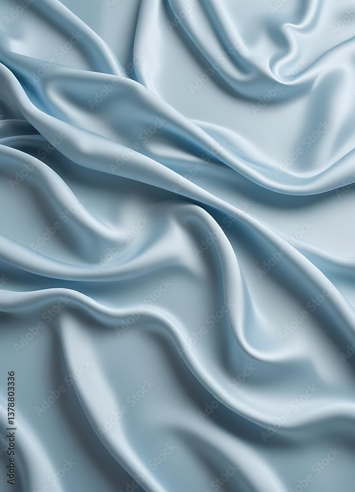 Light Blue Satin Fabric Texture Background Light Blue Satin Fabric Texture Background
