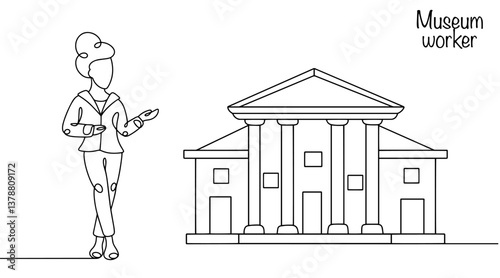 Museum worker