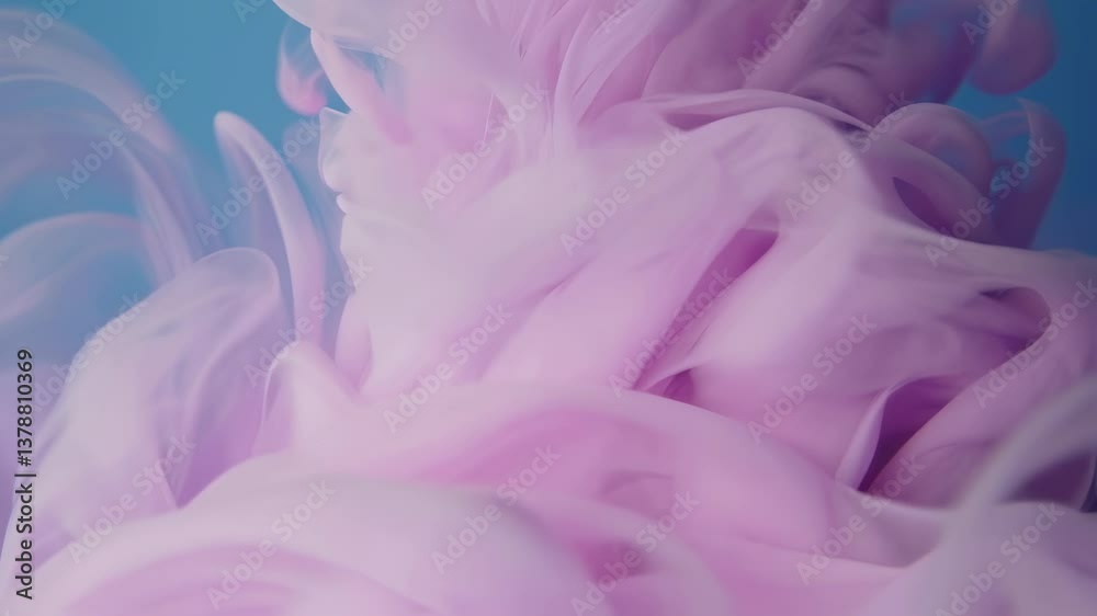 Ethereal Light Streams Through Pastel Smoke