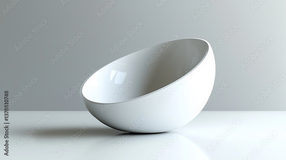 A minimalistic white bowl elegantly positioned on a clean surface, perfect for showcasing culinary creations or kitchen aesthetics. A minimalistic white bowl elegantly positioned on a clean surface, perfect for showcasing culinary creations or kitchen aesthetics.