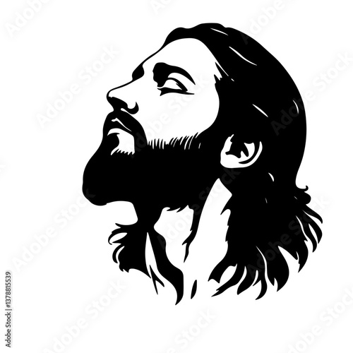Clean and Elegant Christ Silhouette Graphic