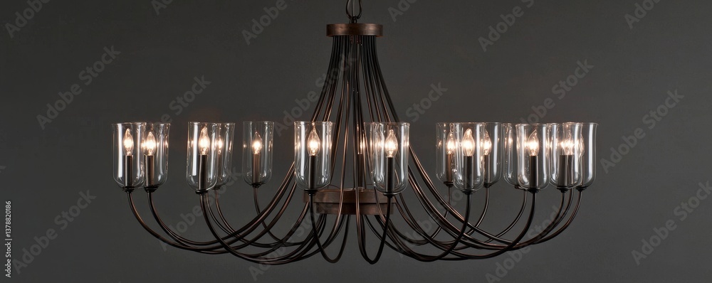 An elegant chandelier featuring multiple arms and glass shades, ideal for enhancing indoor spaces with a touch of sophistication. An elegant chandelier featuring multiple arms and glass shades, ideal for enhancing indoor spaces with a touch of sophistication.