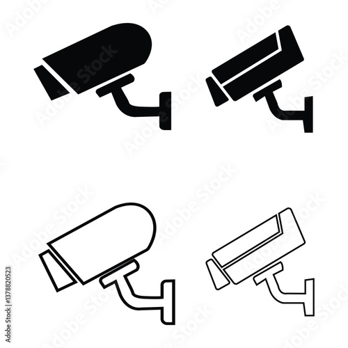 Security camera vector illustration