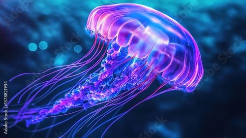 Ethereal jellyfish dance underwater realm visual art ocean environment captivating perspective nature's beauty