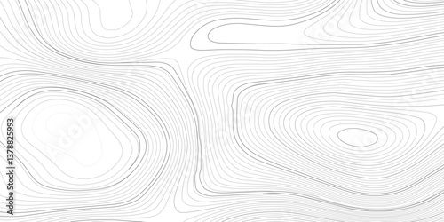 White wave paper curved reliefs abstract background, Vector geographic contour map. Topographic map patterns, topography line map. Vintage outdoors style 