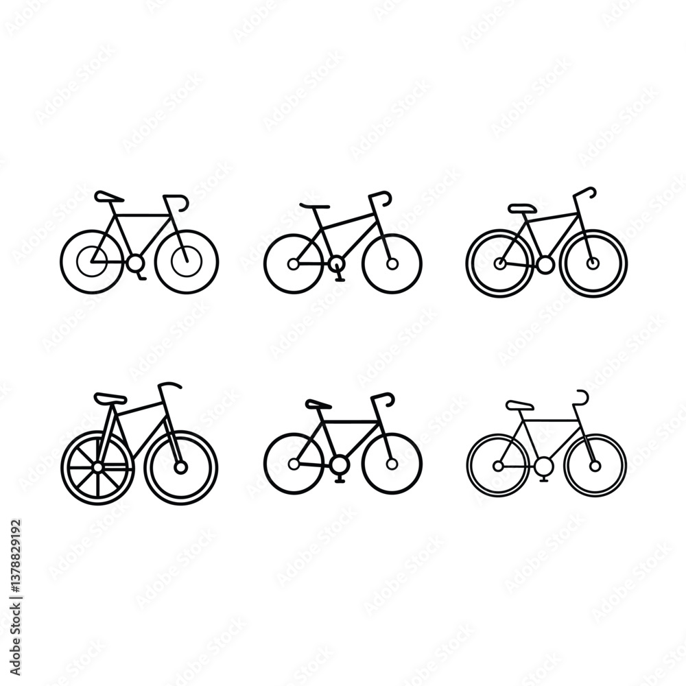 Obraz premium Bicycle Icon Vector Illustration for Graphic Design