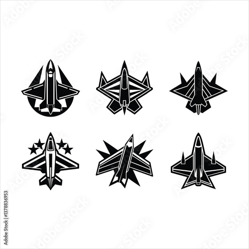 Editable red, white, and blue jet vector for digital design projects