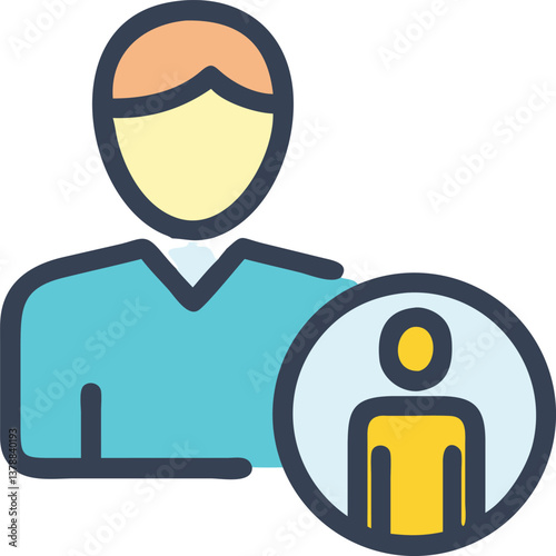 Illustration of people using magnifying glasses