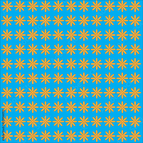 Floral seamless pattern .Trendy floral seamless pattern collection. Set of vintage 70s style flower background illustration. Cute floral pattern in the small flower.  Seamless vector texture.