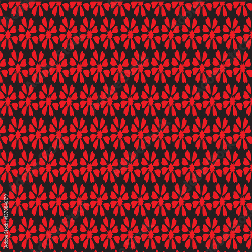 Floral seamless pattern .Trendy floral seamless pattern collection. Set of vintage 70s style flower background illustration. Cute floral pattern in the small flower. Seamless vector texture.