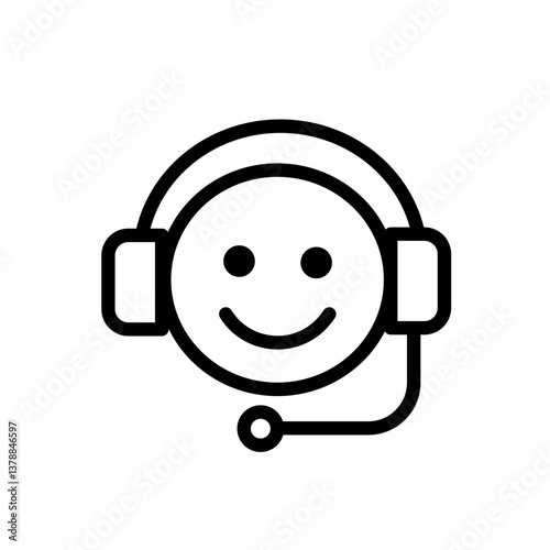 Support, assistance, helpdesk, hotline - vector icon
