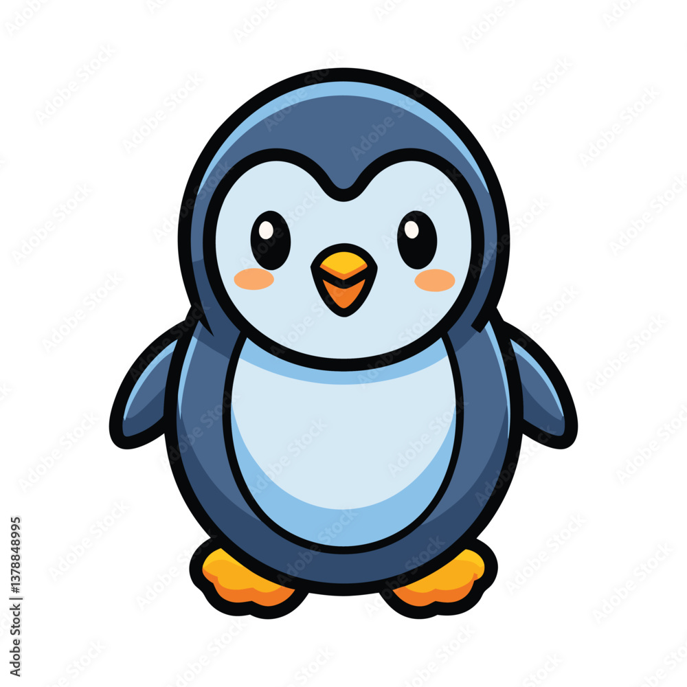 Obraz premium penguin on white background