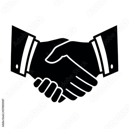 hand shake vector