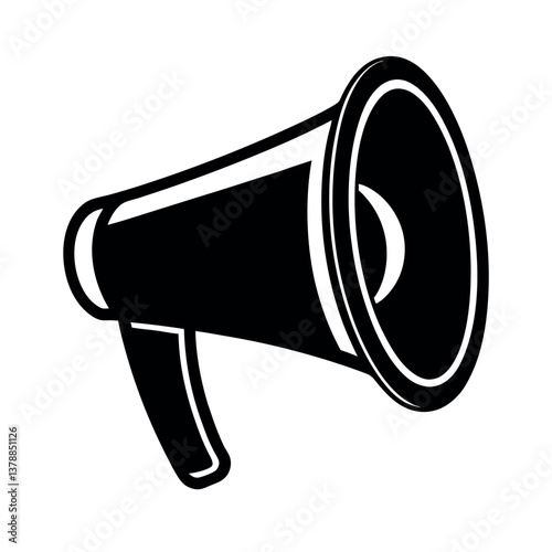 megaphone icon isolated on white