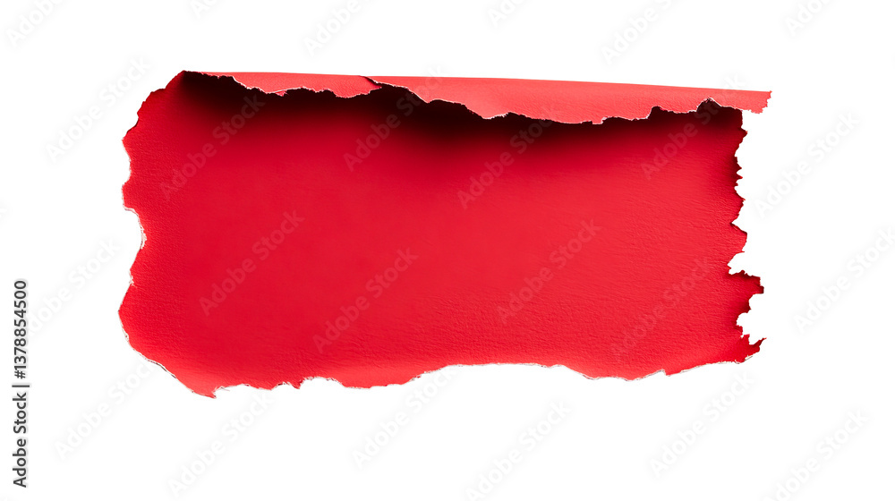 custom made wallpaper toronto digitalTorn red paper with a transparent background for creative designs